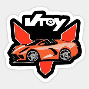 V toy Sticker